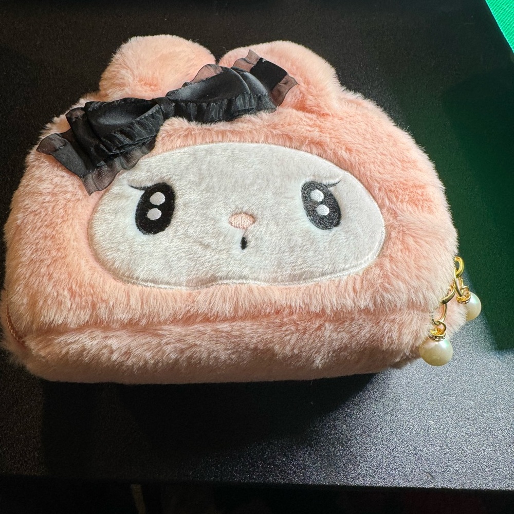 Cute Pink Bunny Kids Pouch NWOT